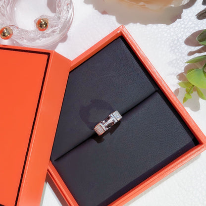 [Baslove]Hリング フルダイヤモンド