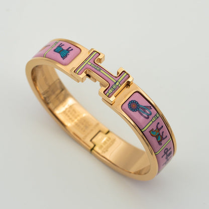 [Baslove]H ROSA GOLD ARMBAND ROSA KERAMIK