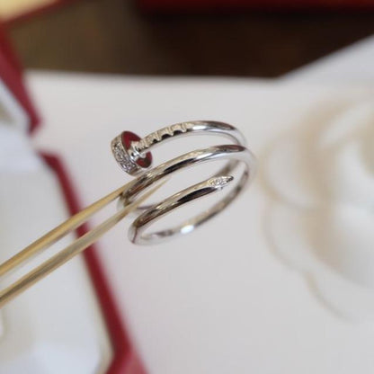 [Baslove]JUSTE RING 1,8 MM SILBER DOPPELREIHE 