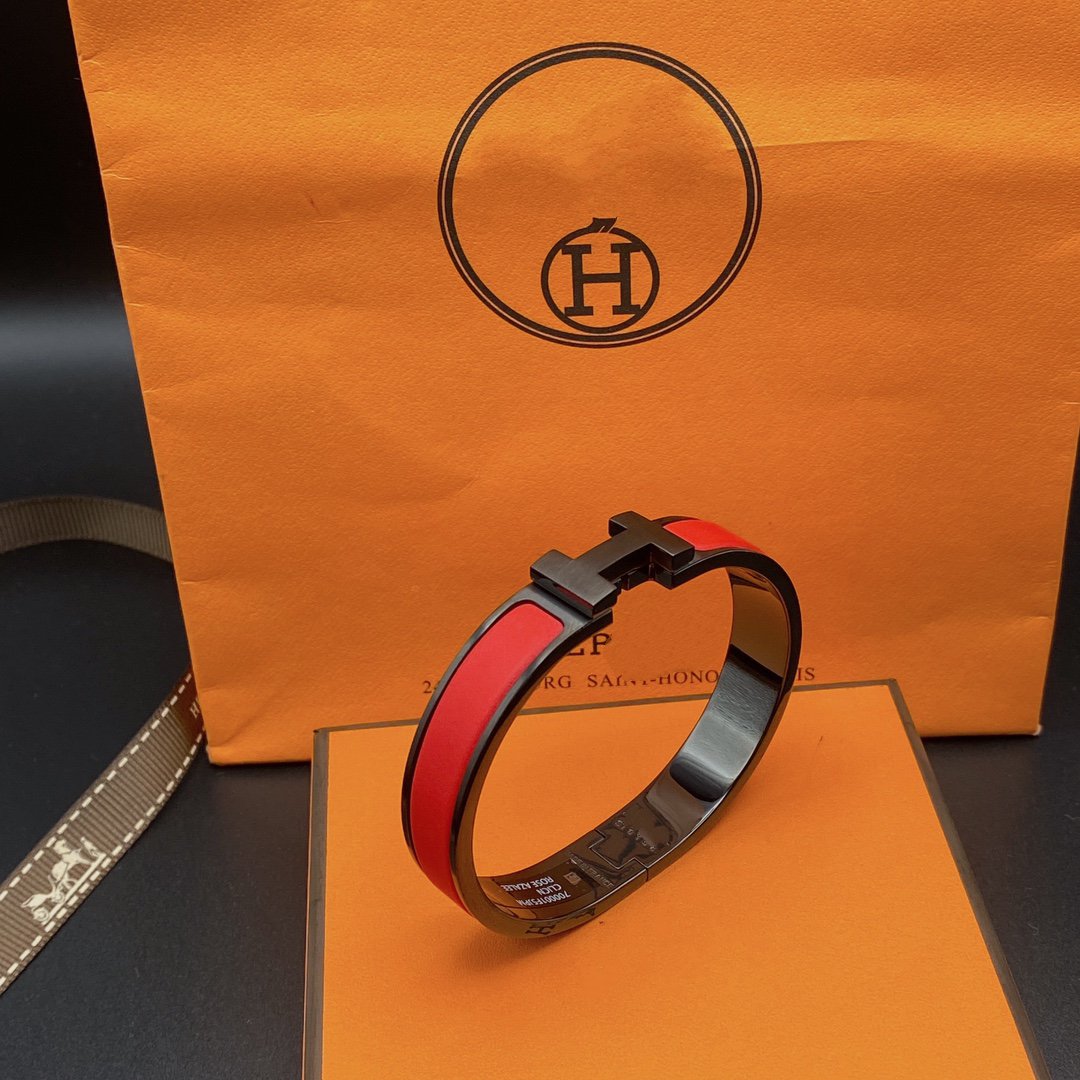 [Violet JW]CLIC HM SO BLACK RED BRACELET