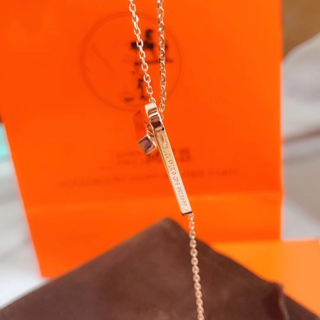 [Violet JW]HM NECKLACE PLATINUM ROSE GOLD DIAMOND