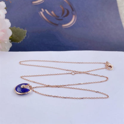 [Violet JW]AMULETTE ROSE GOLD AGATE NECKLACE