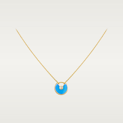 [Violet JW]AMULETTE GOLD TURQUOISE NECKLACE