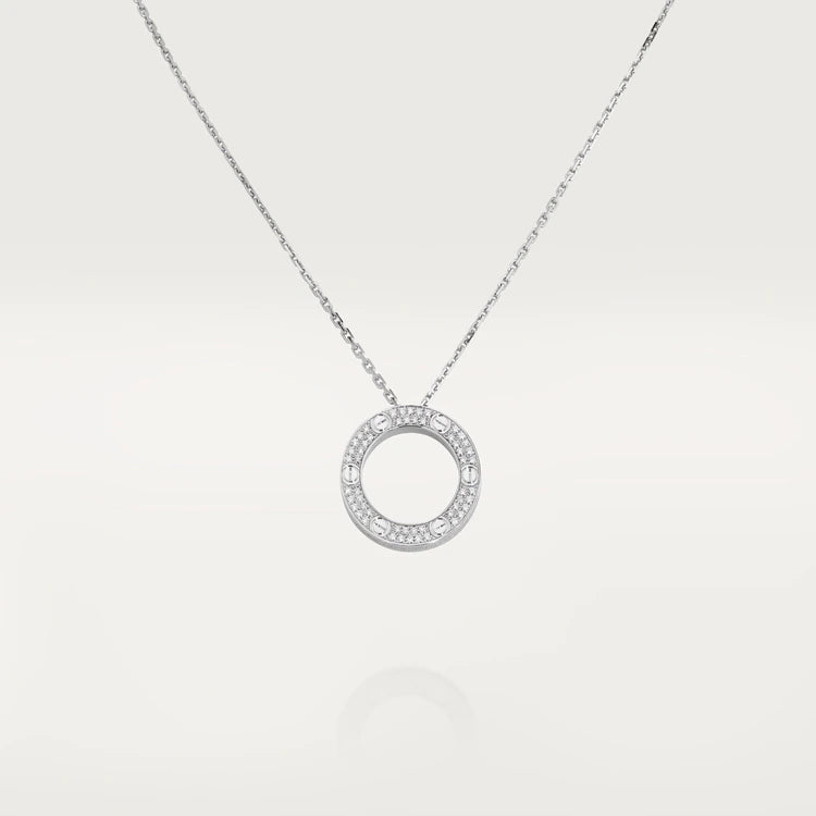 [Violet JW]LOVE NECKLACE ADJUSTABLE SILVER