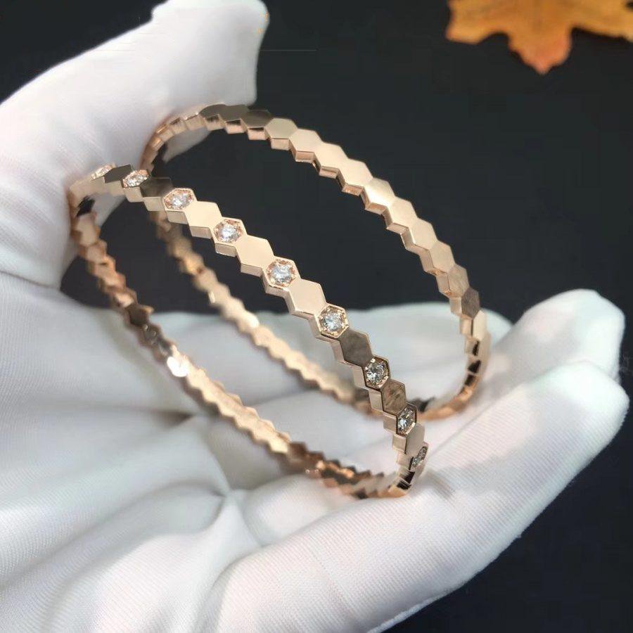 [Violet JW]BEE LOVE PINK GOLD DIAMOND BRACELET