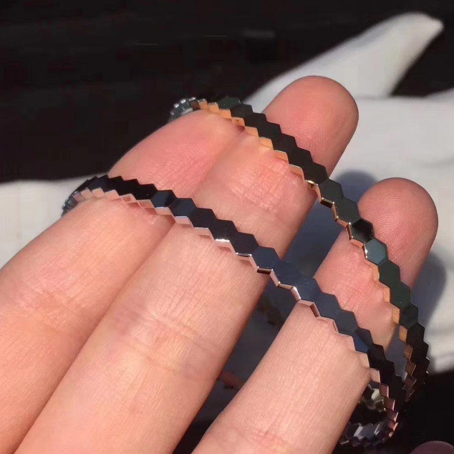 [Baslove]Silberarmband mit Bienenliebe