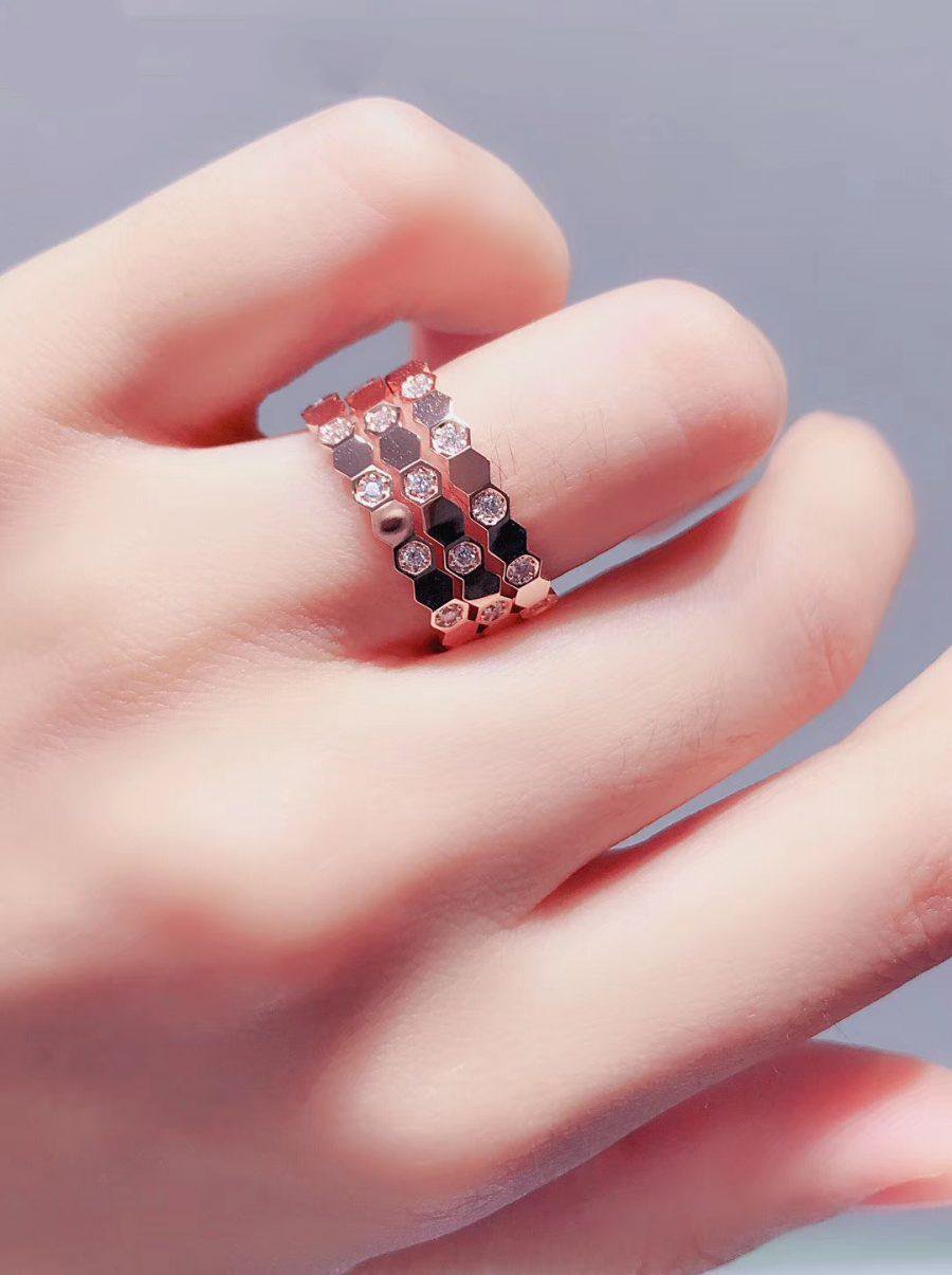 [Baslove] BIENENLIEBE RING ROSA GOLD DIAMANT
