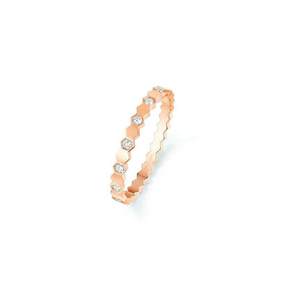 [Baslove] BIENENLIEBE RING ROSA GOLD DIAMANT