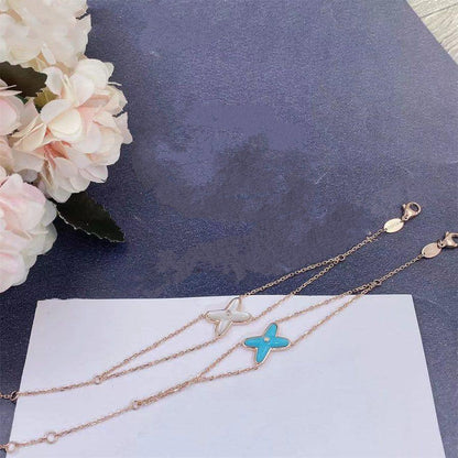 [Baslove]JEUX ブレスレット ターコイズ ピンクゴールド 1ダイヤモンド