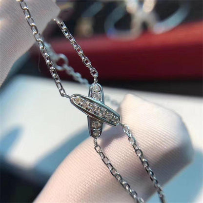 [Baslove]JEUX ブレスレット シルバー ダイヤモンド