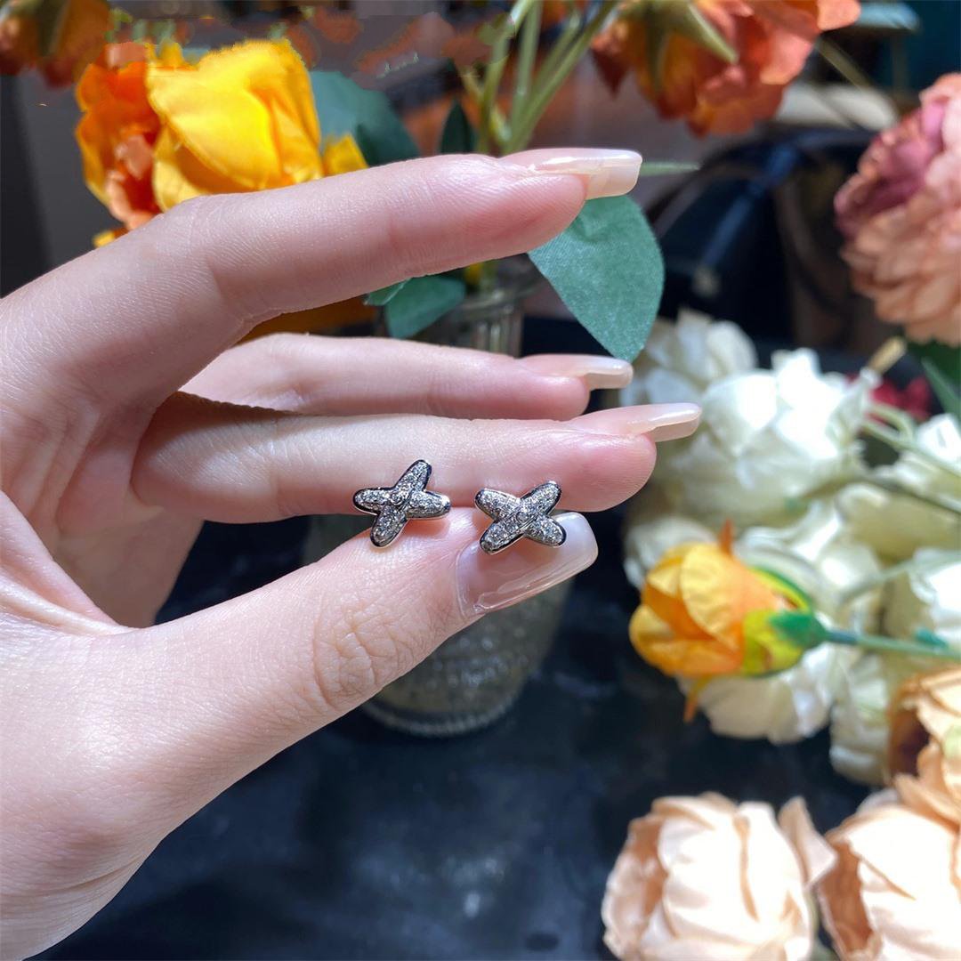 [Baslove]JEUX DE SILBER DIAMANT OHRRINGE