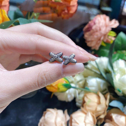 [Baslove]JEUX DE SILBER DIAMANT OHRRINGE