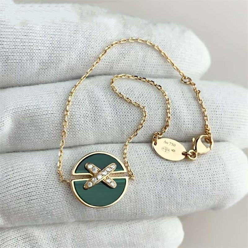 [Baslove]JEUX DE ARMBAND MALACHIT ROTGOLD DIAMANTEN