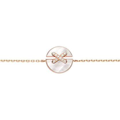 [Baslove]JEUX DE BRACELET MOP ROSA GOLD DIAMANTEN