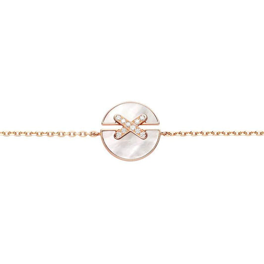 [Baslove]JEUX DE BRACELET MOP ROSA GOLD DIAMANTEN