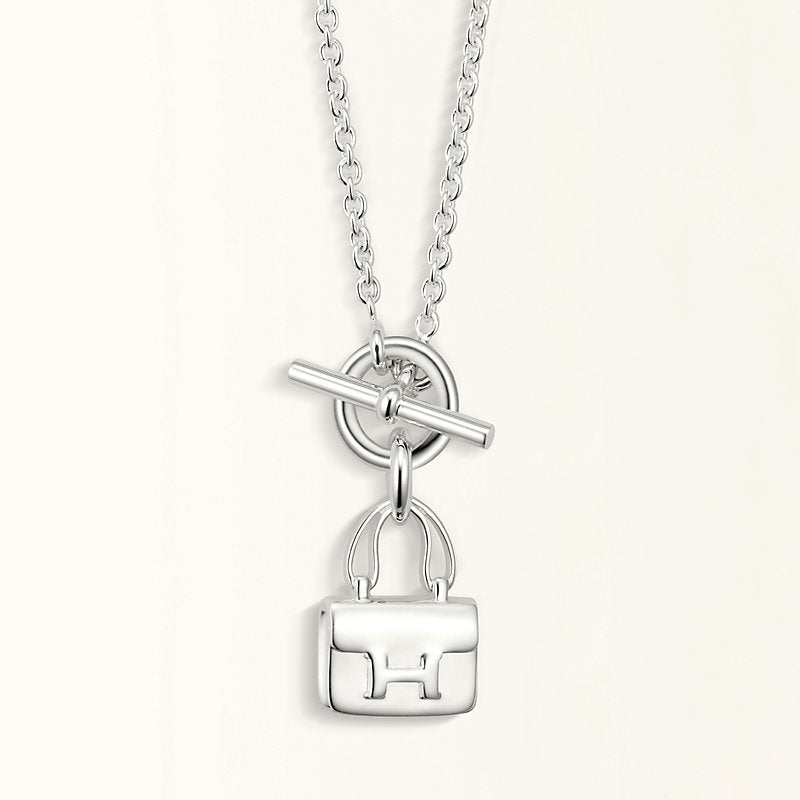 [Violet JW]POP H PEDANT SILVER NECKLACE