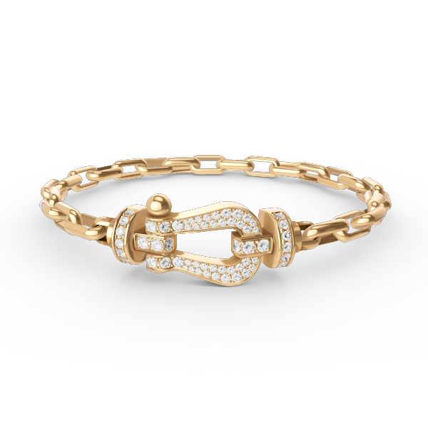 [Violet JW]FORCE LARGE HORSESHOE CLASP  METAL BRACELET