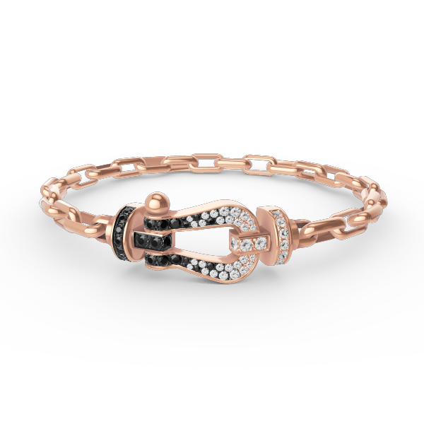 [Violet JW]FORCE LARGE HORSESHOE CLASP  METAL BRACELET