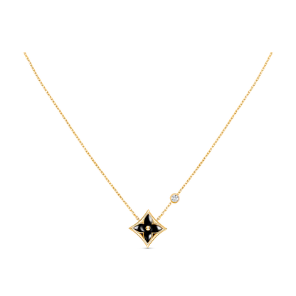 [Baslove]スターブラックモップネックレス