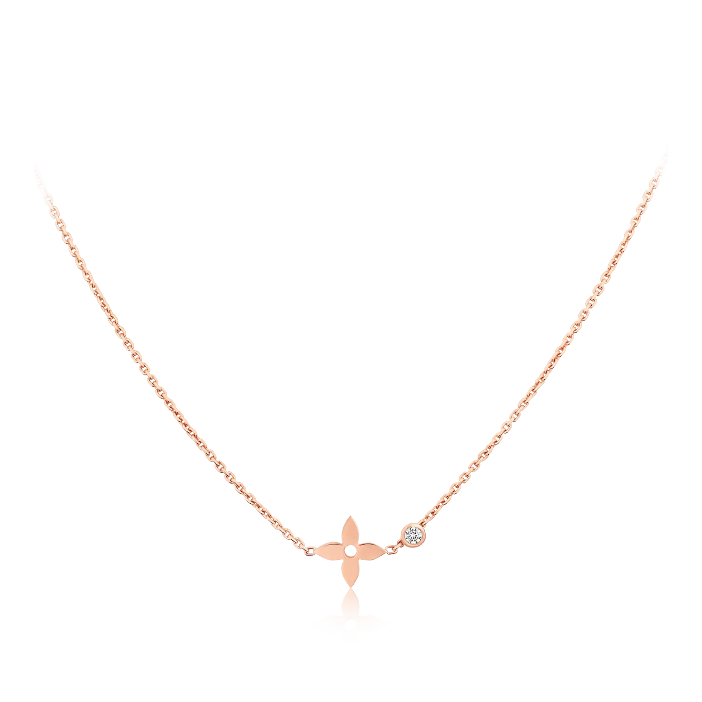 [Violet JW]BLOSSOM PENDANT PINK GOLD AND DIAMOND
