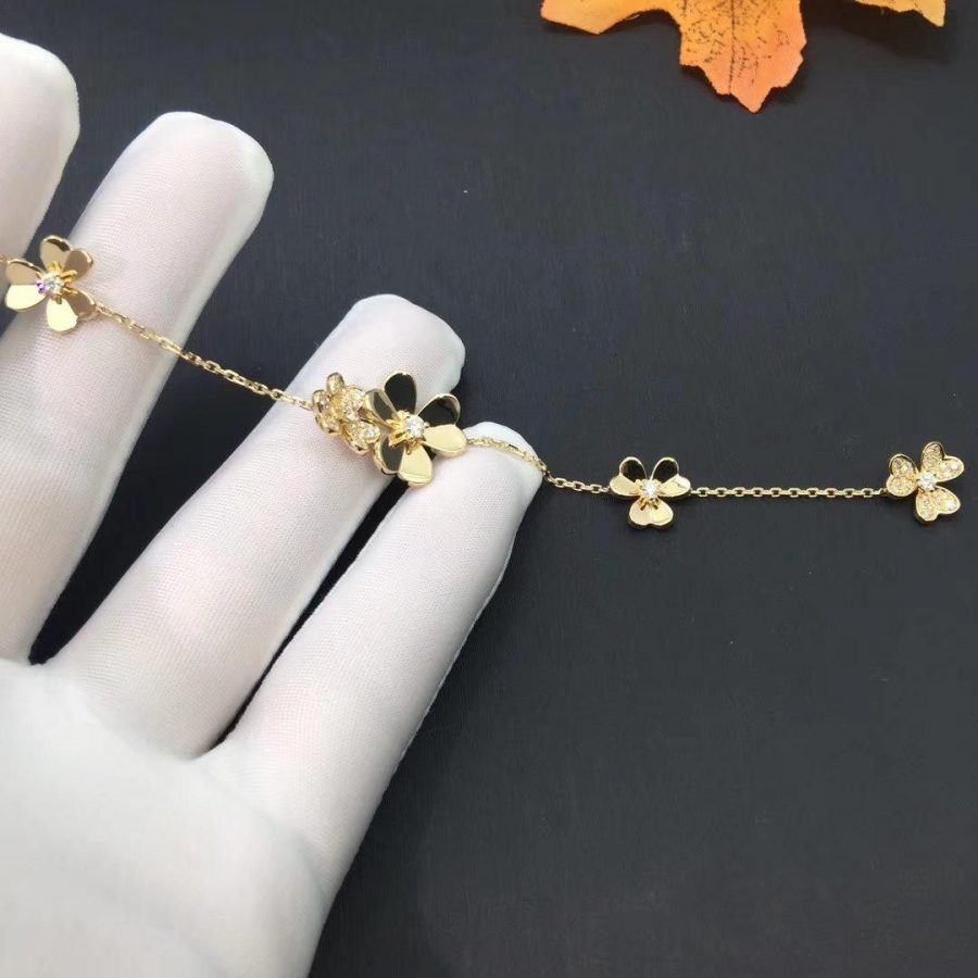 [Violet JW]FRIVOLE GOLD 5 FLOWERS BRACELET
