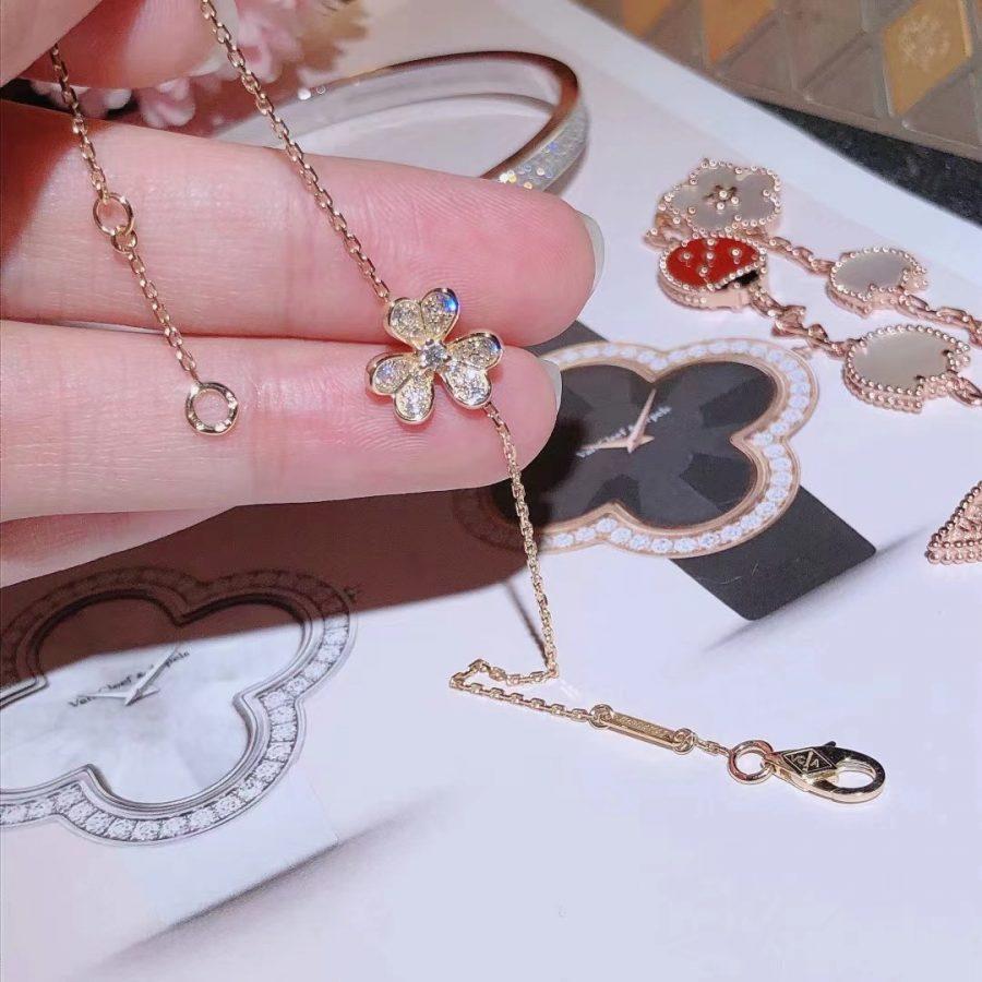 [Violet JW]FRIVOLE GOLD FLOWER DIAMOND BRACELET