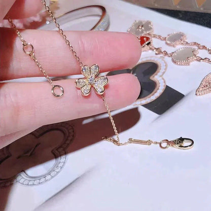 [Violet JW]FRIVOLE GOLD FLOWER DIAMOND BRACELET