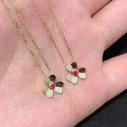 [Violet JW]FRIVOLE GOLD FLOWER NECKLACE