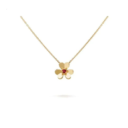 [Violet JW]FRIVOLE GOLD FLOWER NECKLACE