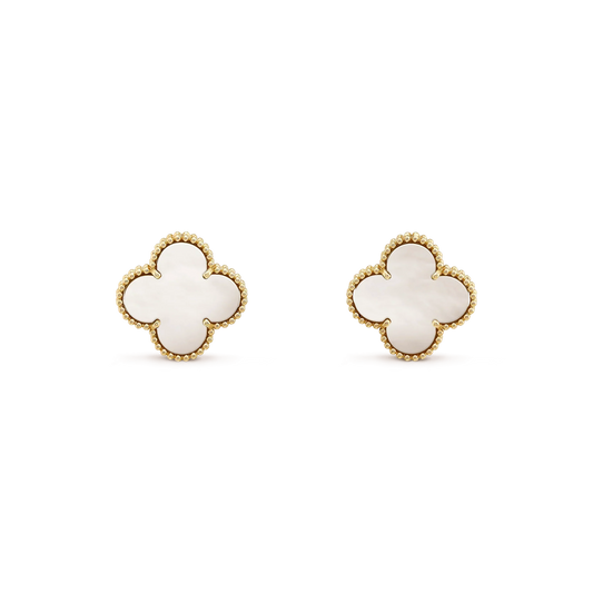 [Baslove]CLOVER MEDIUM 1 MOTIVE WEISSE MOP-OHRSTECKER