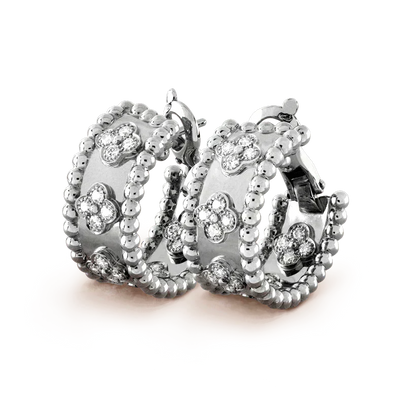 [Baslove]PERLEE DIAMANT-OHRRINGE