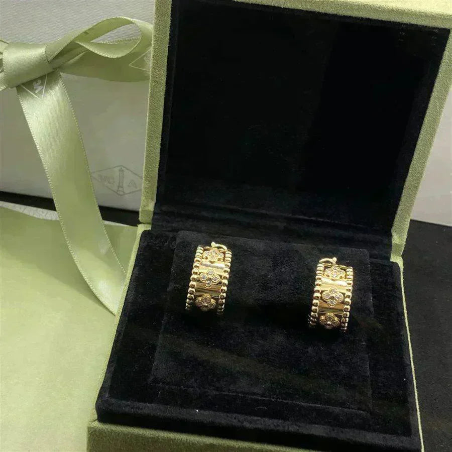 [Baslove]PERLEE DIAMANT-OHRRINGE