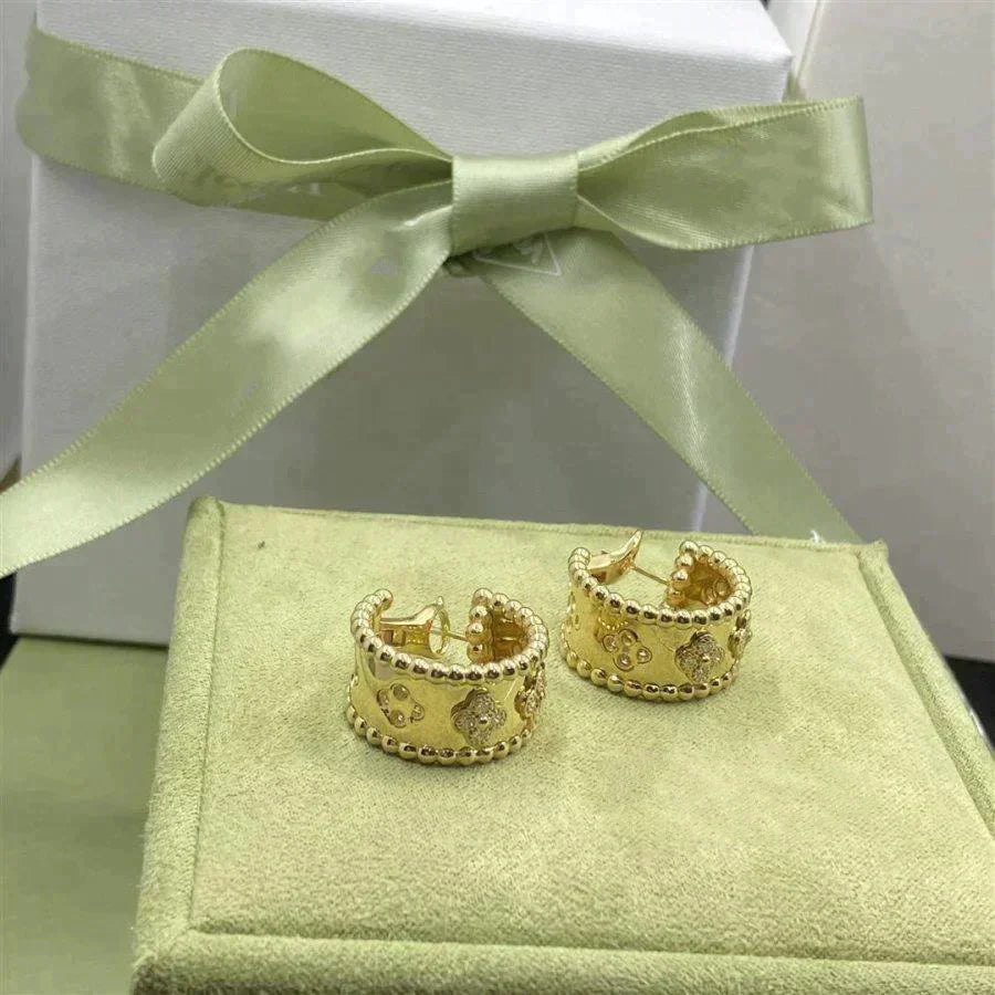 [Baslove]PERLEE DIAMANT-OHRRINGE