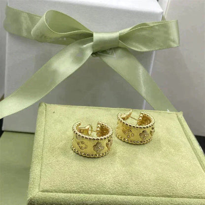 [Baslove]PERLEE DIAMANT-OHRRINGE