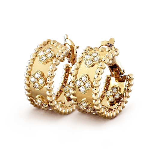 [Baslove]PERLEE DIAMANT-OHRRINGE