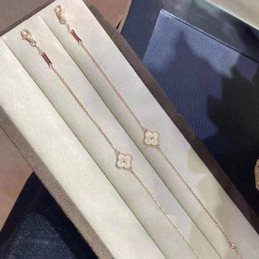 [Baslove]クローバーシングルフラワーブレスレット