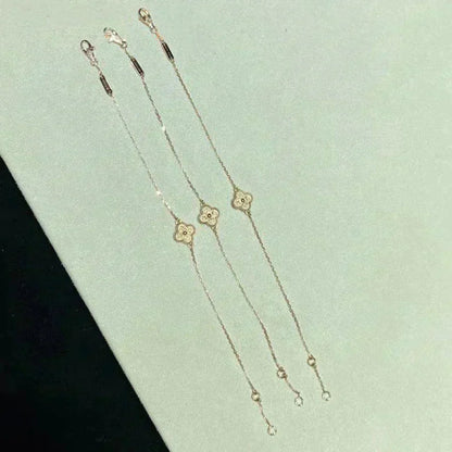 [Baslove]クローバーシングルフラワーブレスレット