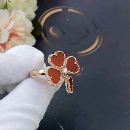 [Violet JW]SWEET CLOVER CARNELIAN RING