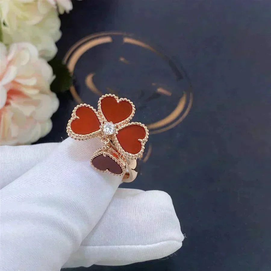 [Violet JW]SWEET CLOVER CARNELIAN RING