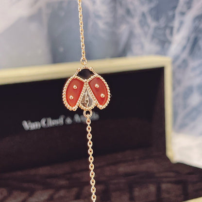 [Baslove]ラッキースプリング 1モチーフ ピンクゴールドブレスレット