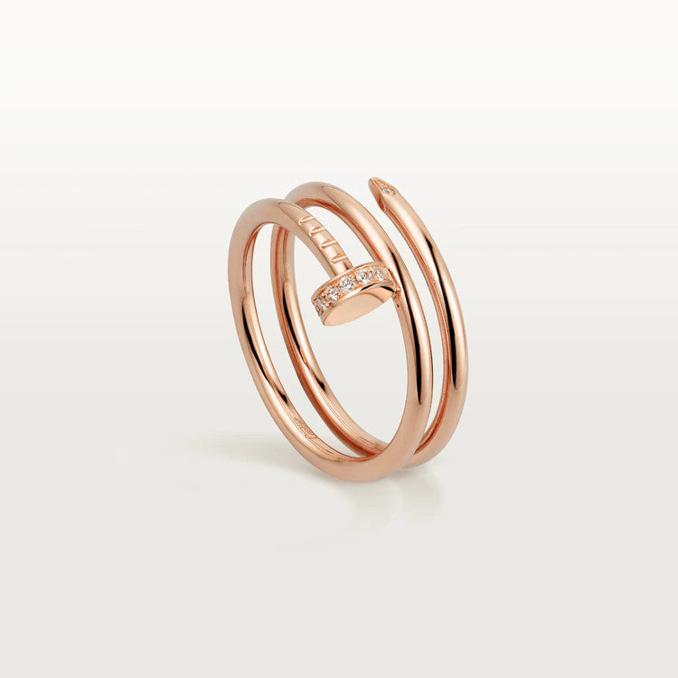 [Violet JW]JUSTE RING 1.8MM PINK GOLD DOUBLE ROW